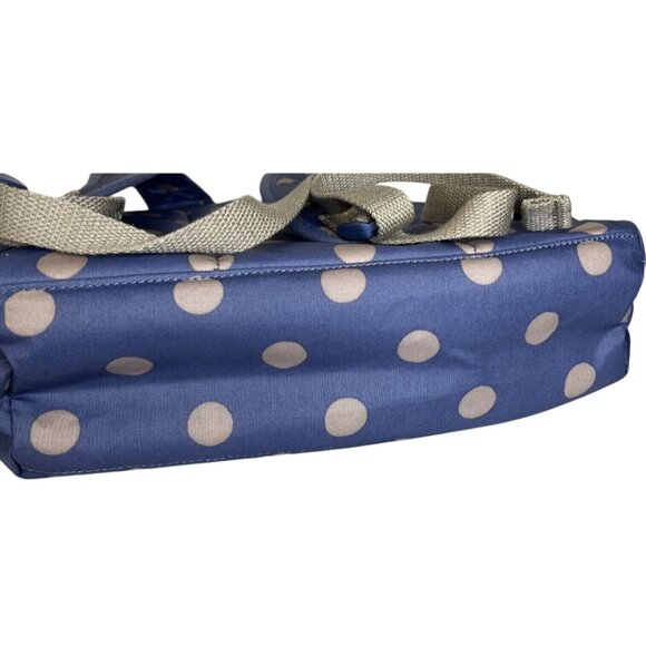 Cath Kidston London Light Blue Polka Dot Fold Over Backpack NWOT - Picture 6 of 16